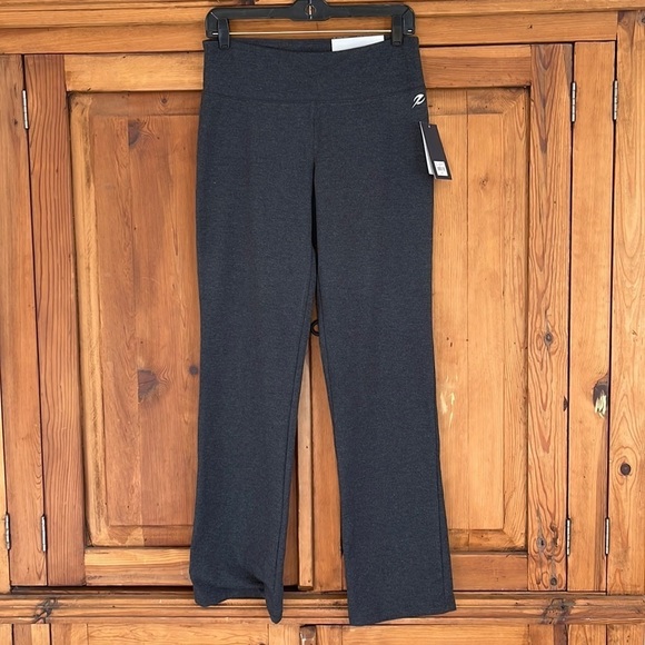 Energy Zone Pants & Jumpsuits Nwt Energy Zone Charcoal Gray High Waisted Full Leg Yoga Pants